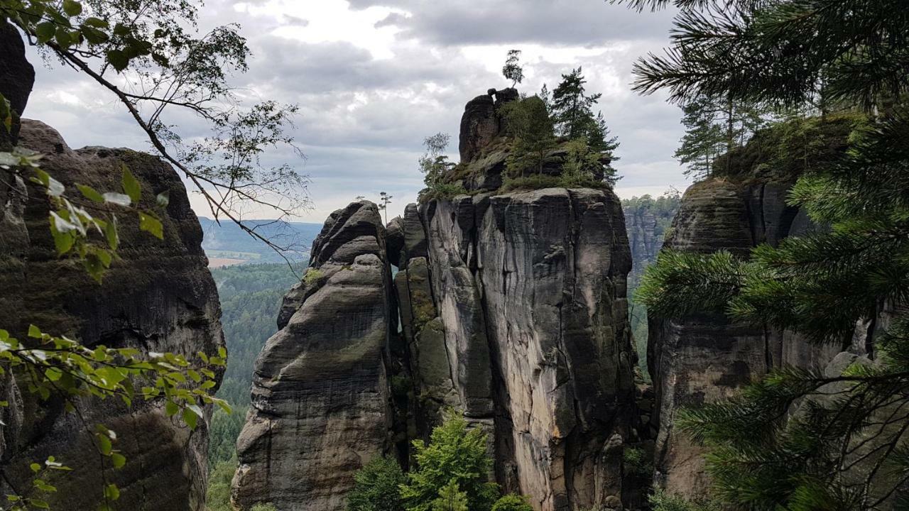 Ferienhaus Winterbergblick, Saechsische Schweiz Хинтерхермсдорф Экстерьер фото